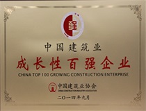 二〇一四年度中國建筑業(yè)成長性百強(qiáng)企業(yè)